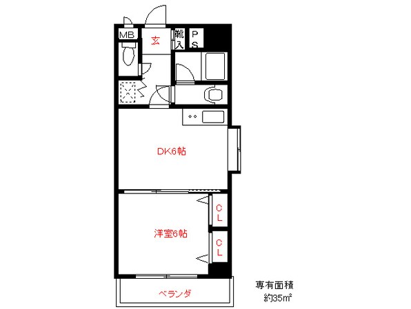 日吉壱番館の物件間取画像